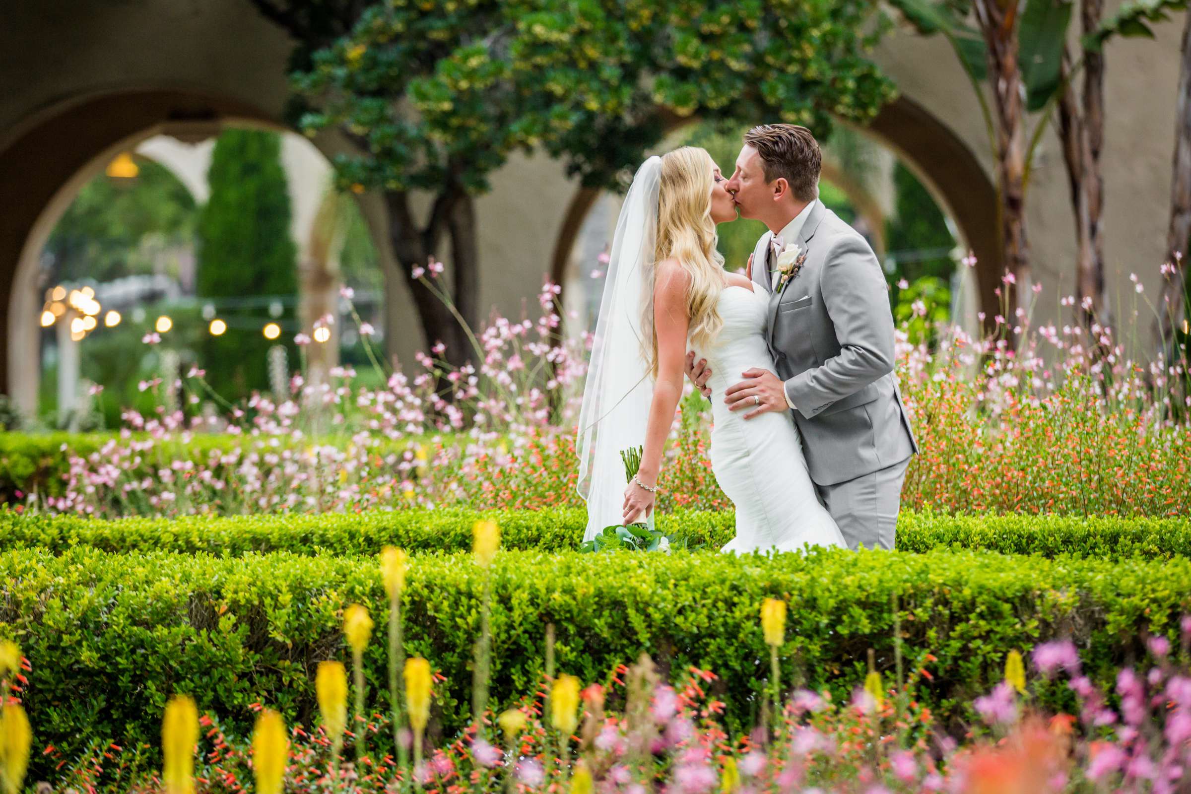 Garden, Romantic moment at The Prado Wedding coordinated by Exquisite Designs by DLS, Bri and Gino Wedding Photo #1 by True Photography