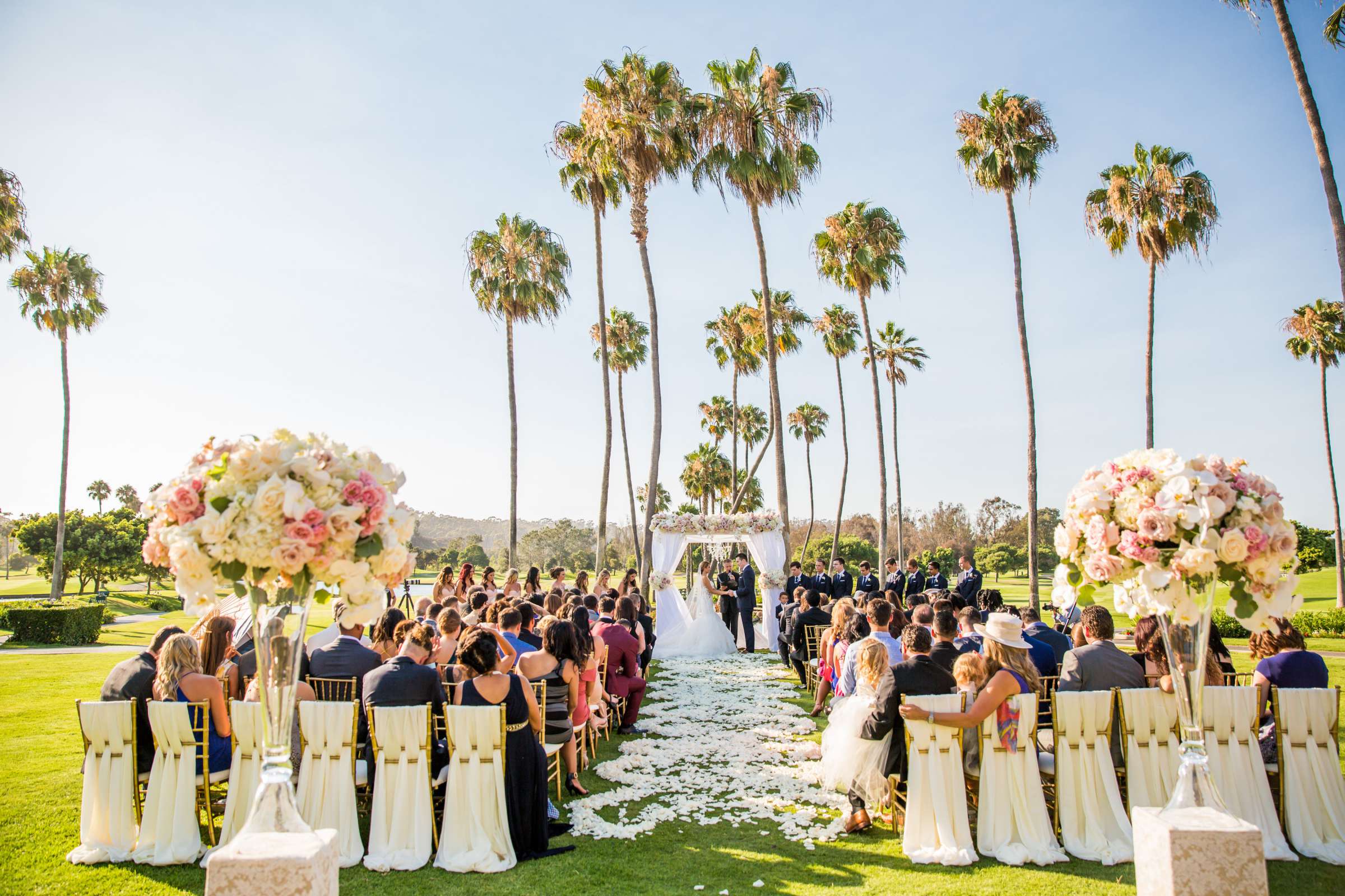 Fairbanks Ranch Country Club Wedding coordinated by Monarch Weddings, Gabriella and Kyle Wedding Photo #86 by True Photography