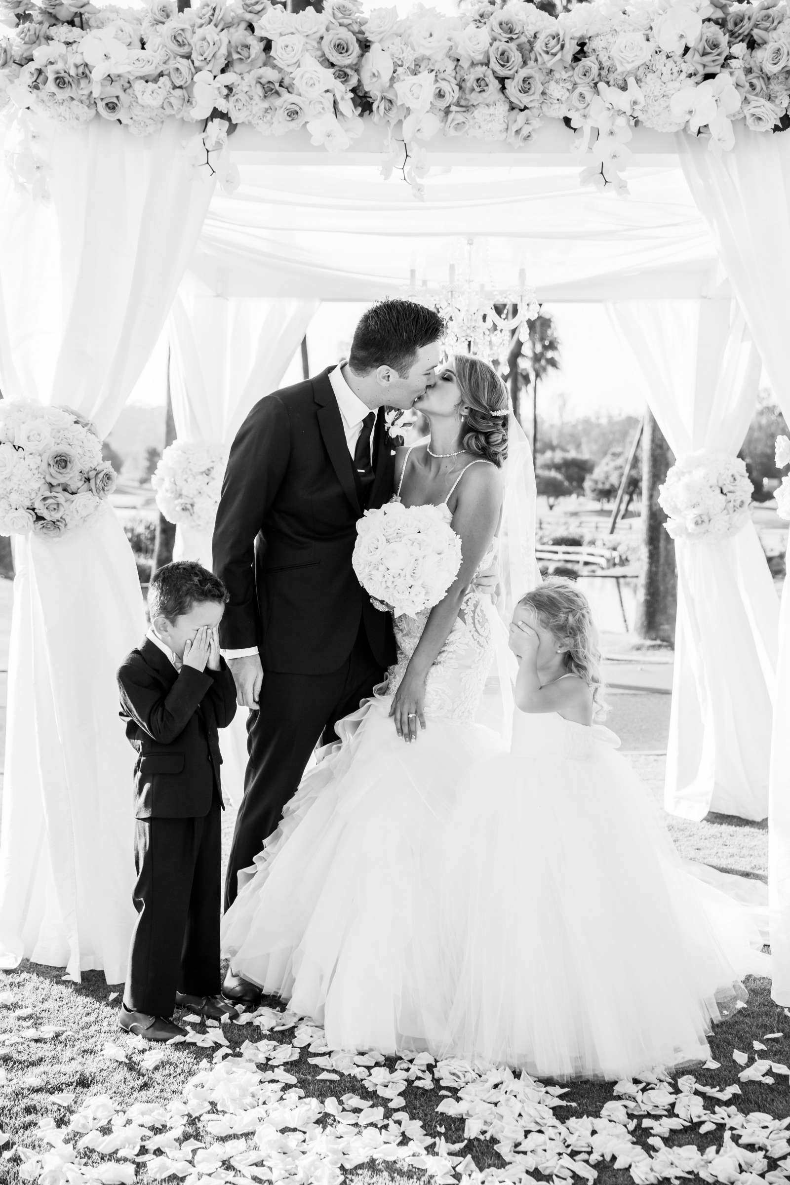 Fairbanks Ranch Country Club Wedding coordinated by Monarch Weddings, Gabriella and Kyle Wedding Photo #101 by True Photography
