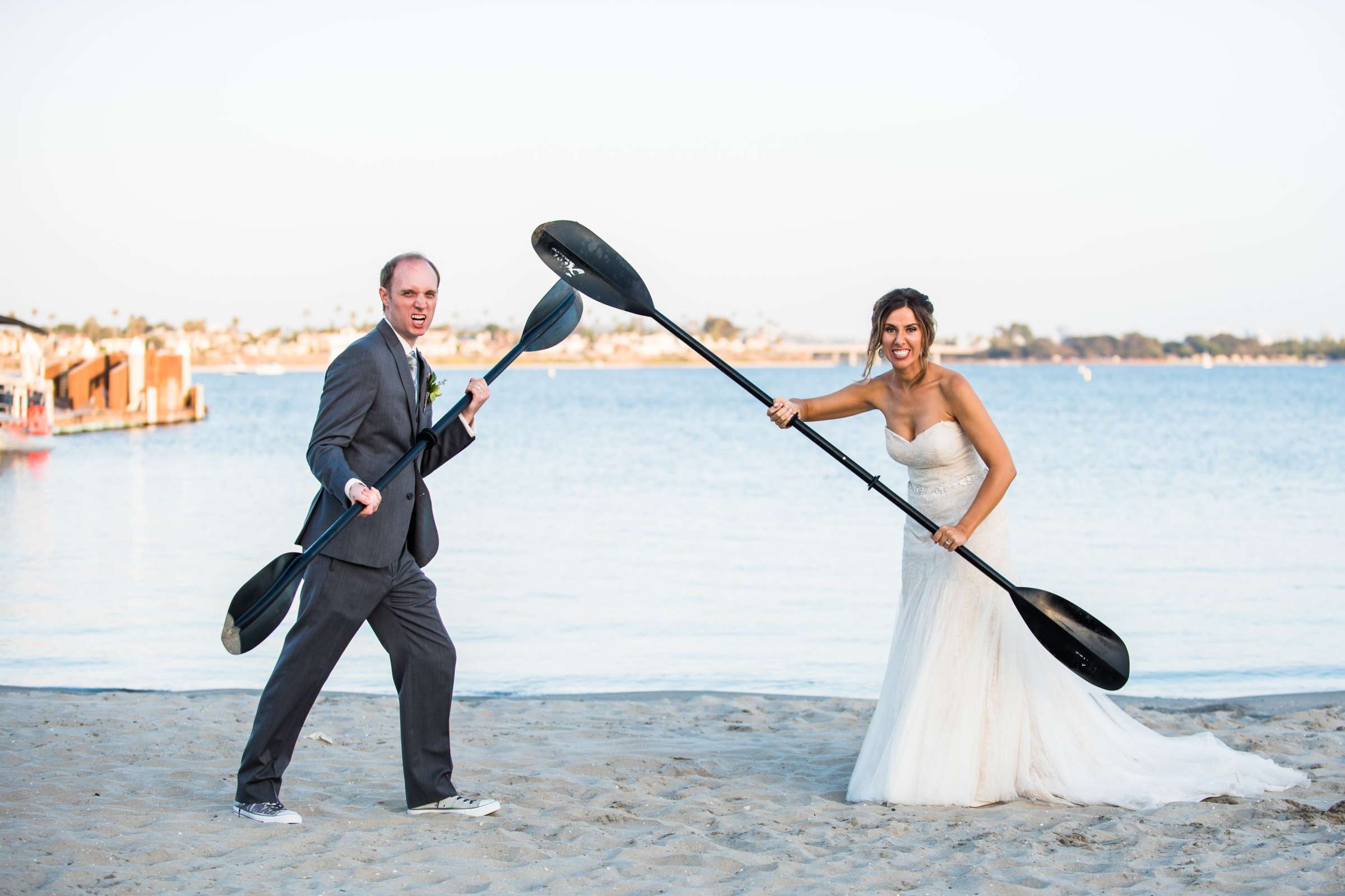 Beach, Funny moment at Catamaran Resort Wedding, Meagan and Nathan Wedding Photo #261594 by True Photography