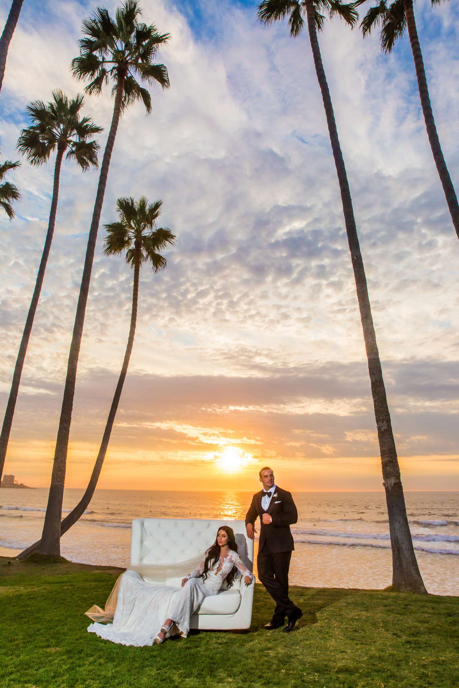 Stylized Portrait at Scripps Seaside Forum Wedding coordinated by I Do Weddings, Laura and Travis Wedding Photo #2 by True Photography
