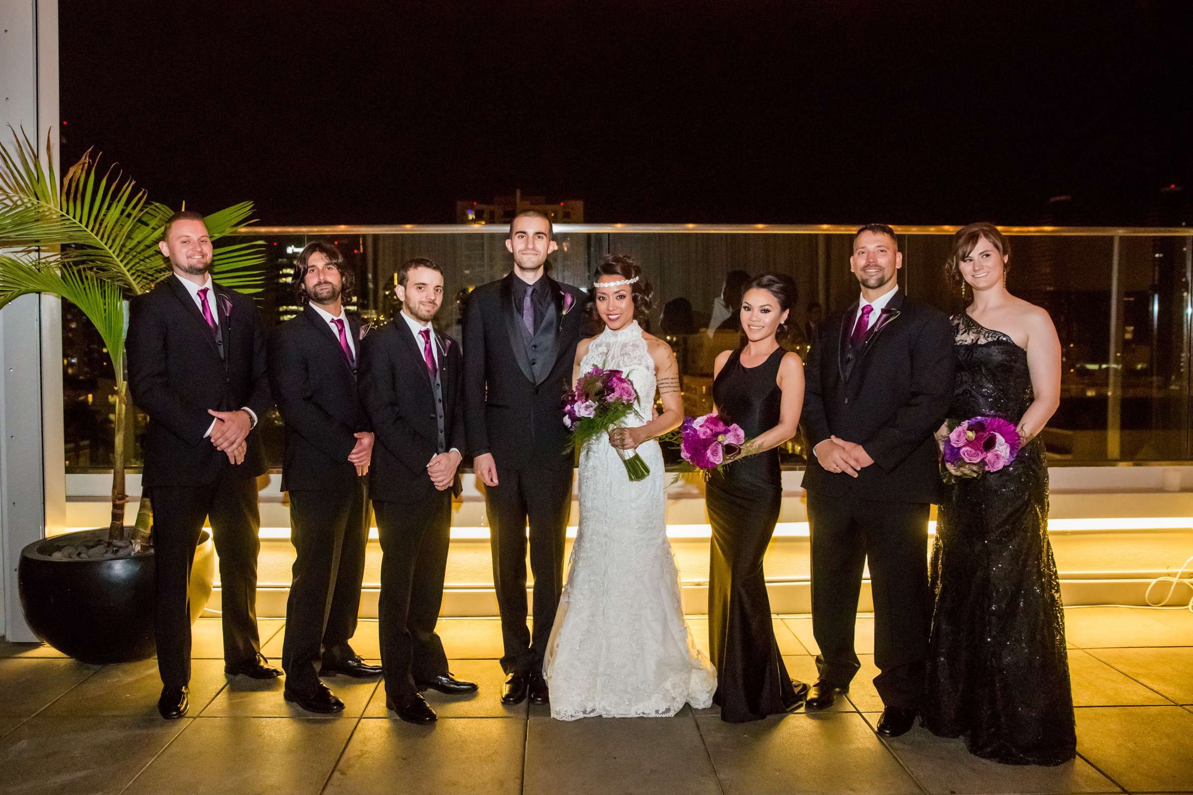 Andaz San Diego Wedding coordinated by Holly Kalkin Weddings, Sharla and Jeremy Wedding Photo #65 by True Photography