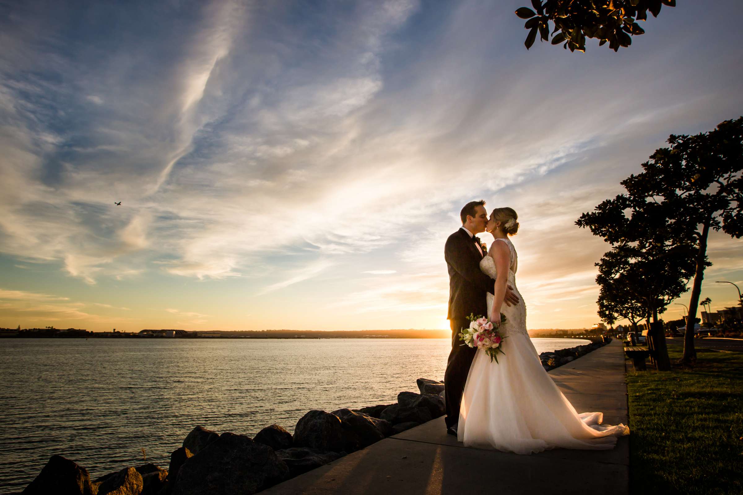 Sunset, Romantic moment at The Grande Colonial Wedding coordinated by Creative Affairs Inc, Katherine (Katie) and Robert (Bob) Wedding Photo #15 by True Photography