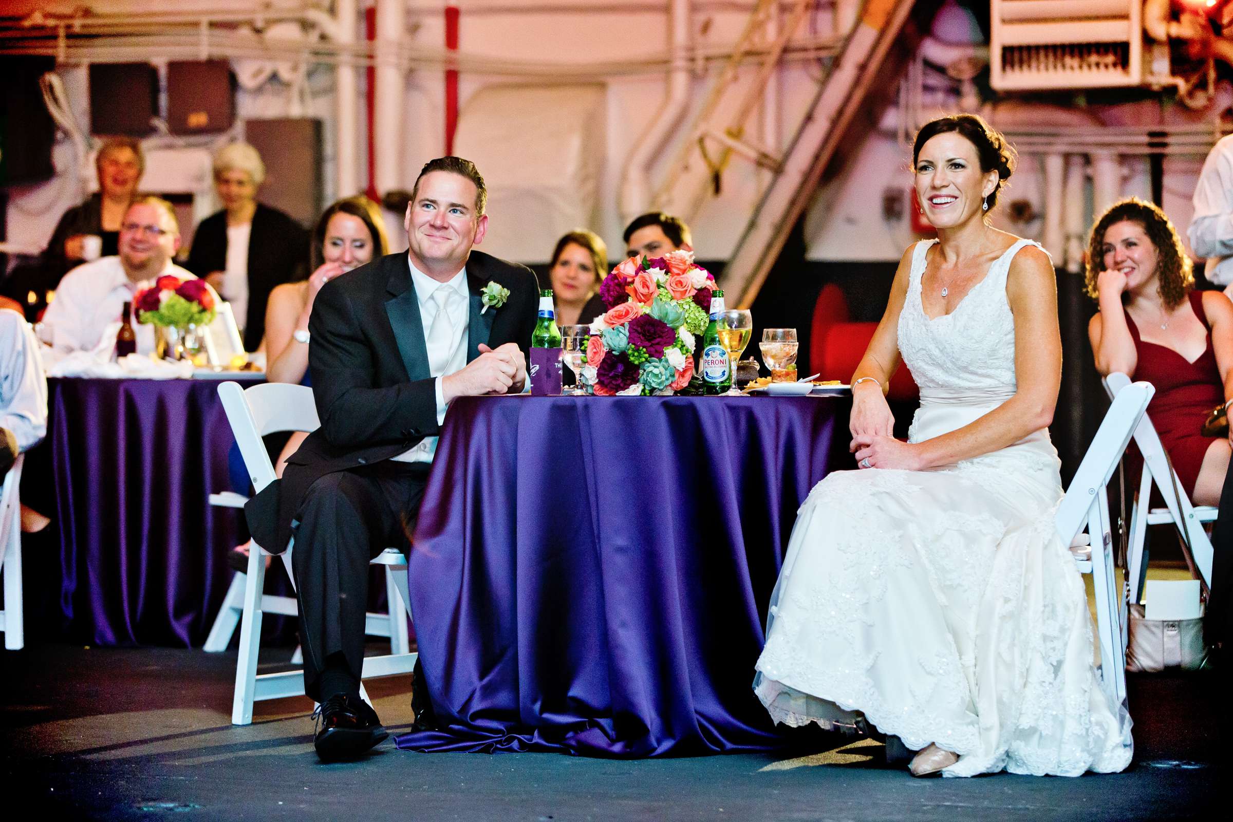 USS Midway Wedding coordinated by PlanIt San Diego, Katie and Charlie Wedding Photo #302570 by True Photography
