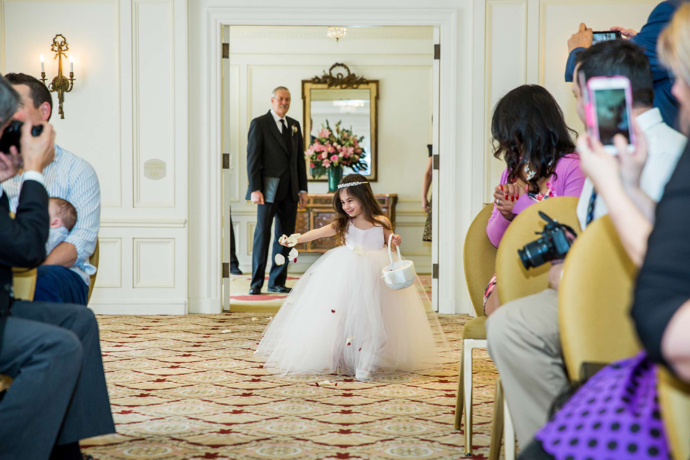 Flower Girl at The Westgate Hotel Wedding, Bethlene and Brent Wedding Photo #11 by True Photography