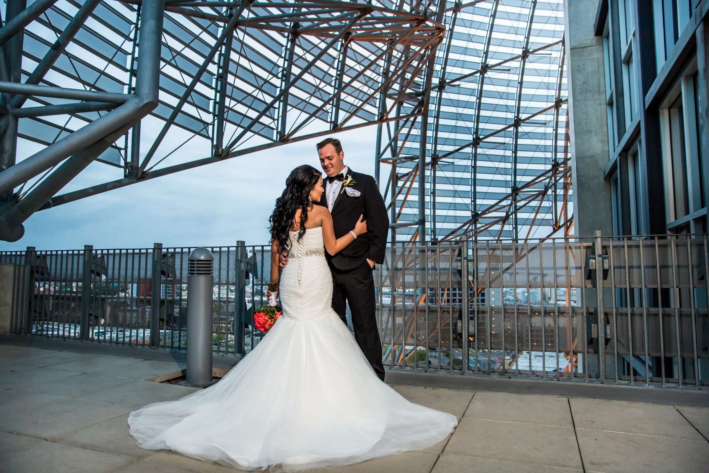 San Diego Central Library Wedding coordinated by MR floral&events, Aratiya and Christopher Wedding Photo #4 by True Photography