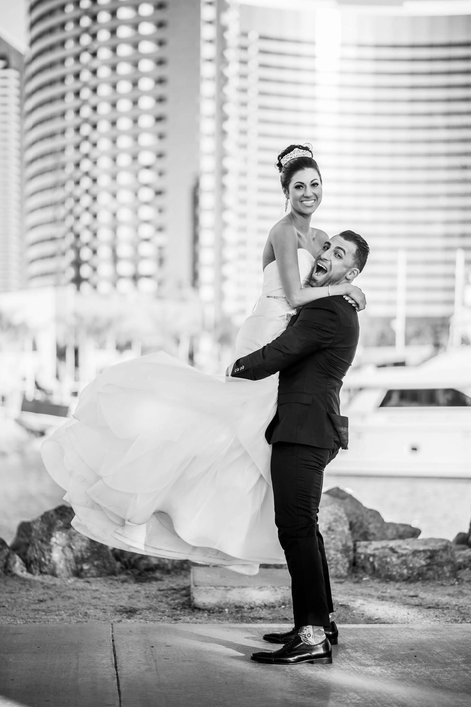 Manchester Grand Hyatt San Diego Wedding coordinated by Events Plus Style, Farah and Josh Wedding Photo #54 by True Photography