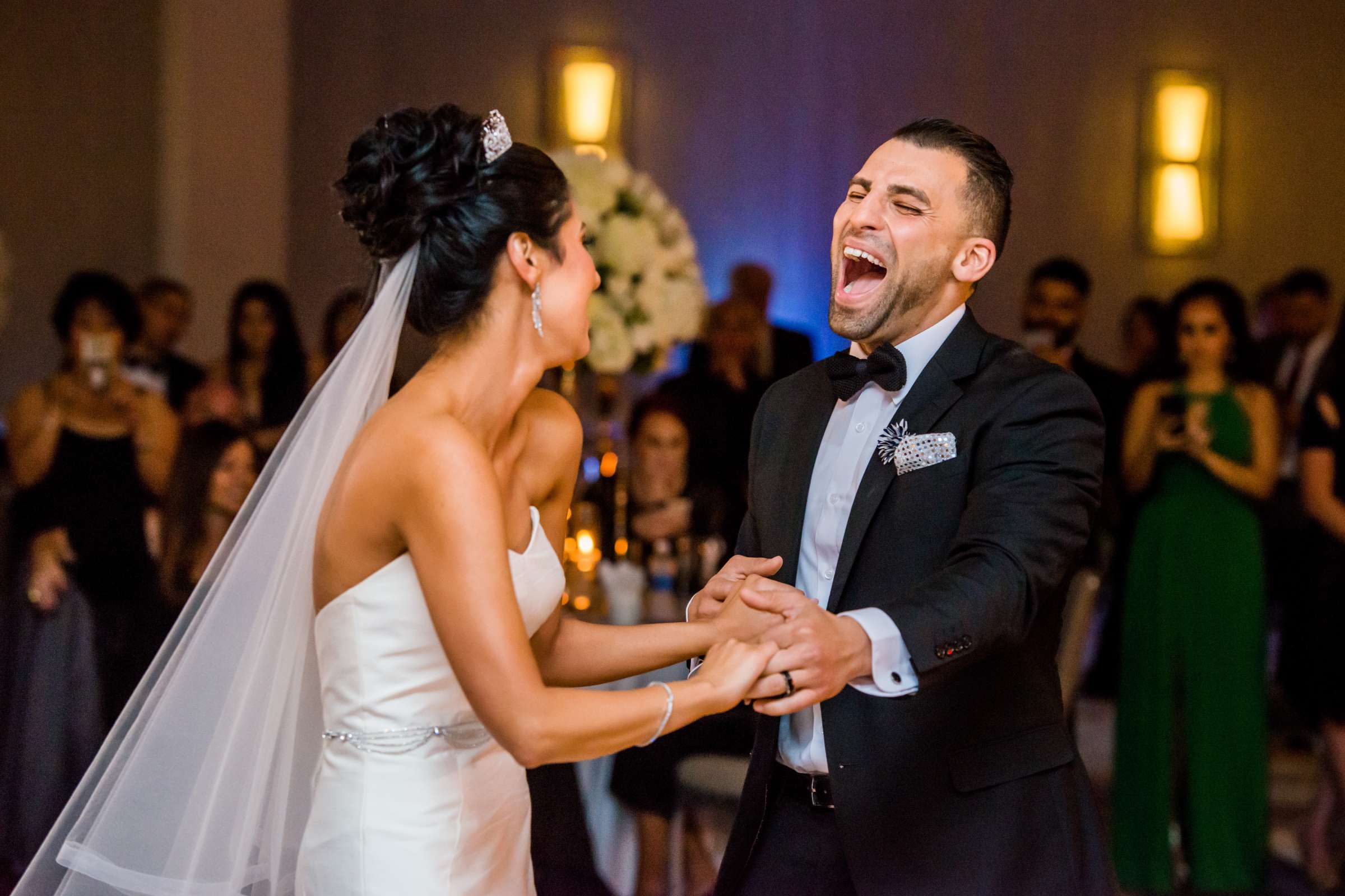 First Dance at Manchester Grand Hyatt San Diego Wedding coordinated by Events Plus Style, Farah and Josh Wedding Photo #99 by True Photography