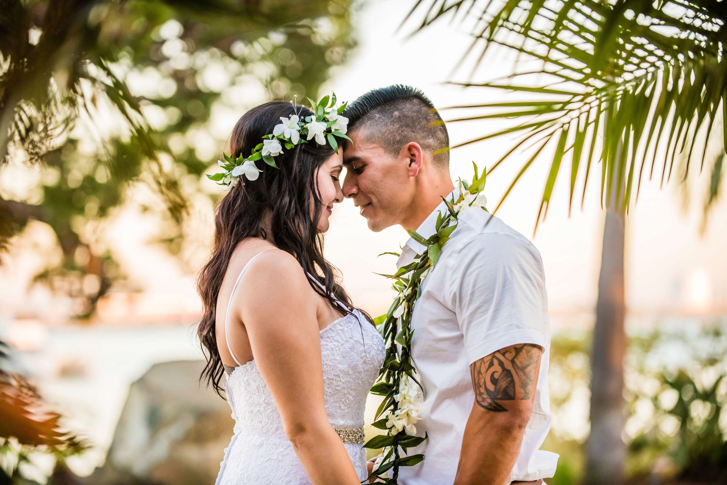 Romantic moment at Bali Hai Wedding, Danielle and Joshua Wedding Photo #61 by True Photography