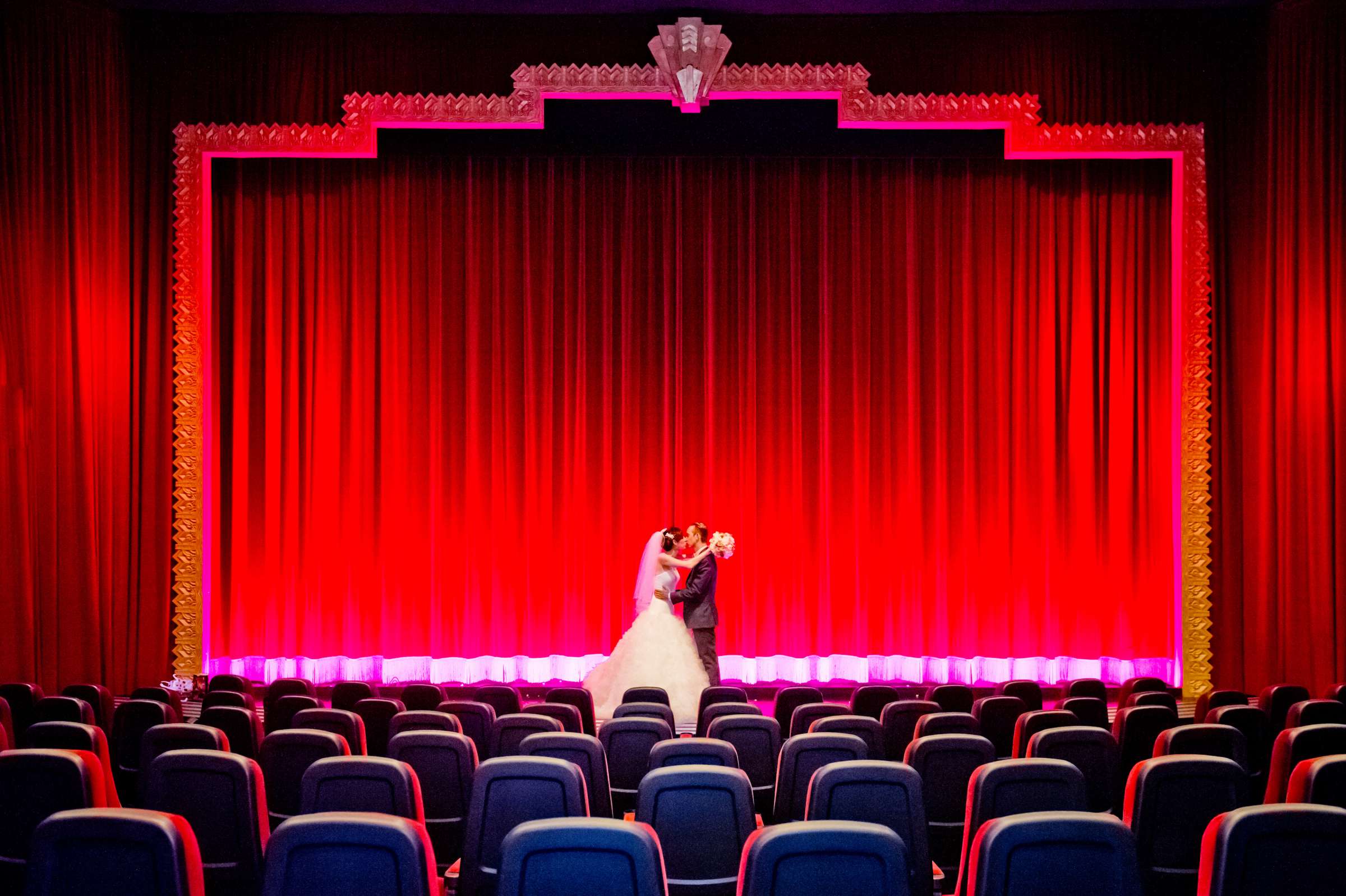 Coronado Village Theatre Wedding, Kaitlin and Michael Wedding Photo #358352 by True Photography