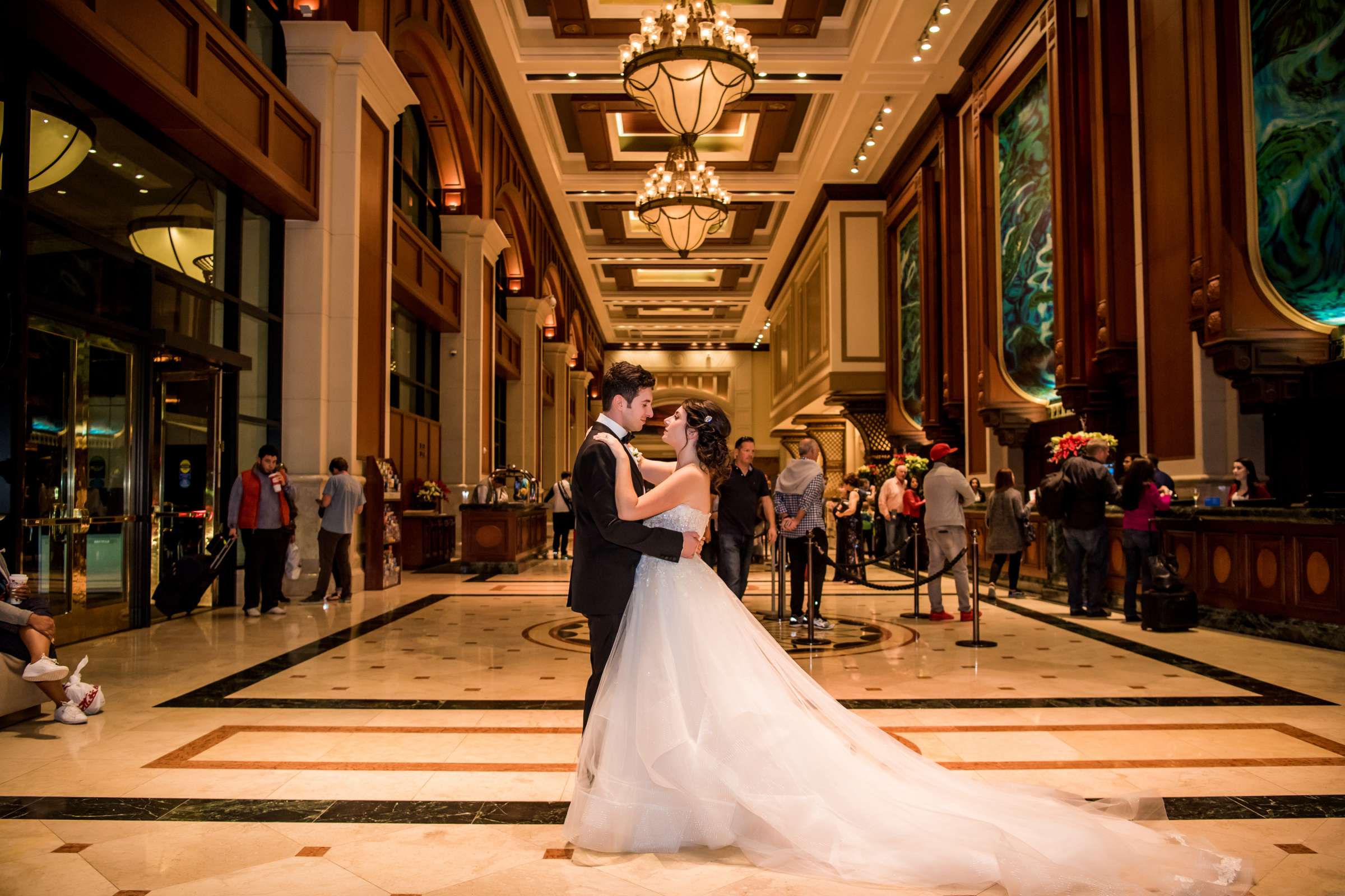 Manchester Grand Hyatt San Diego Wedding coordinated by First Comes Love Weddings & Events, Nikki and Danny Wedding Photo #442674 by True Photography