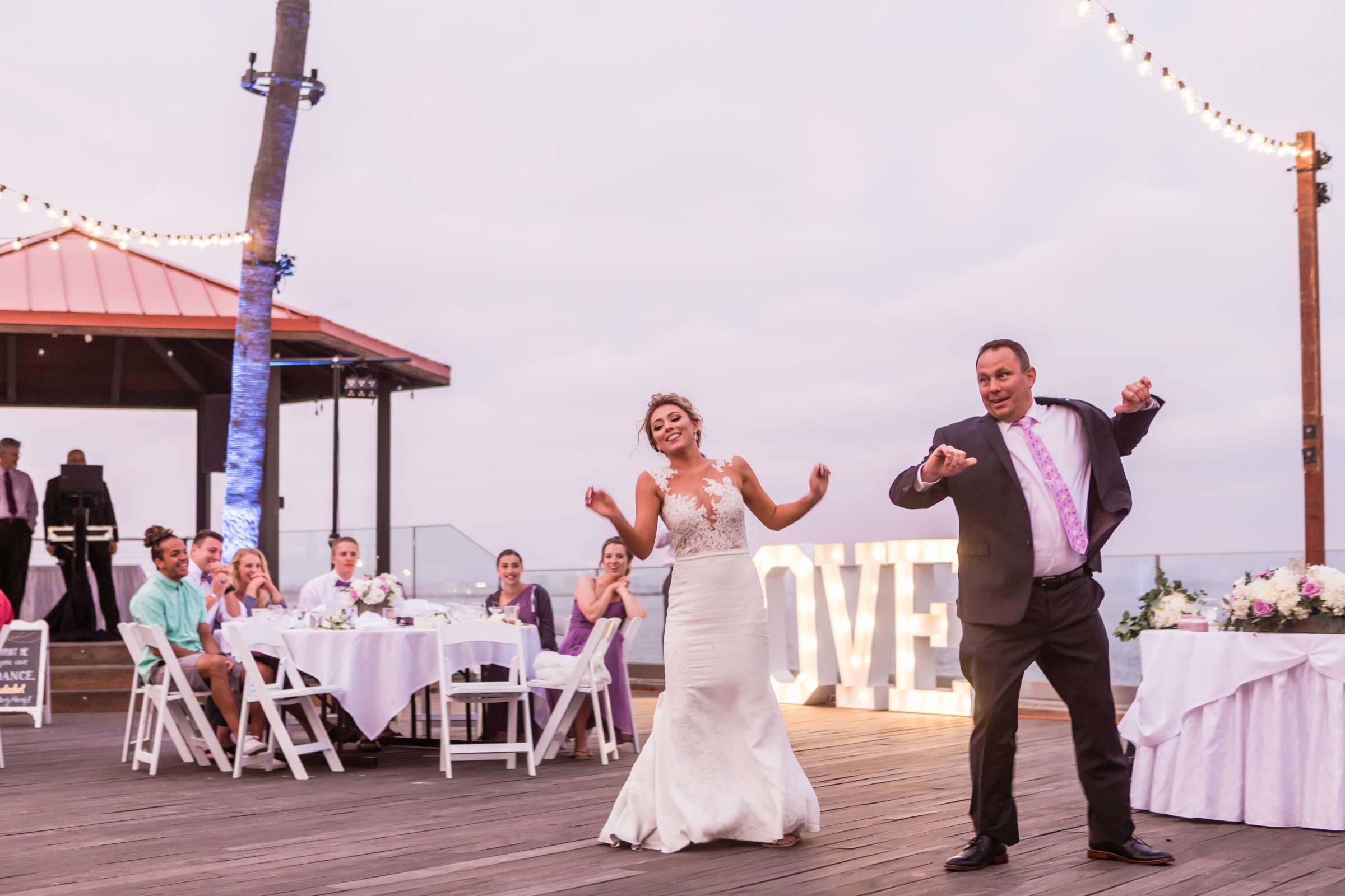 Dancing at Ocean View Room Wedding coordinated by San Diego Life Events, Kendall and Brooks Wedding Photo #472539 by True Photography