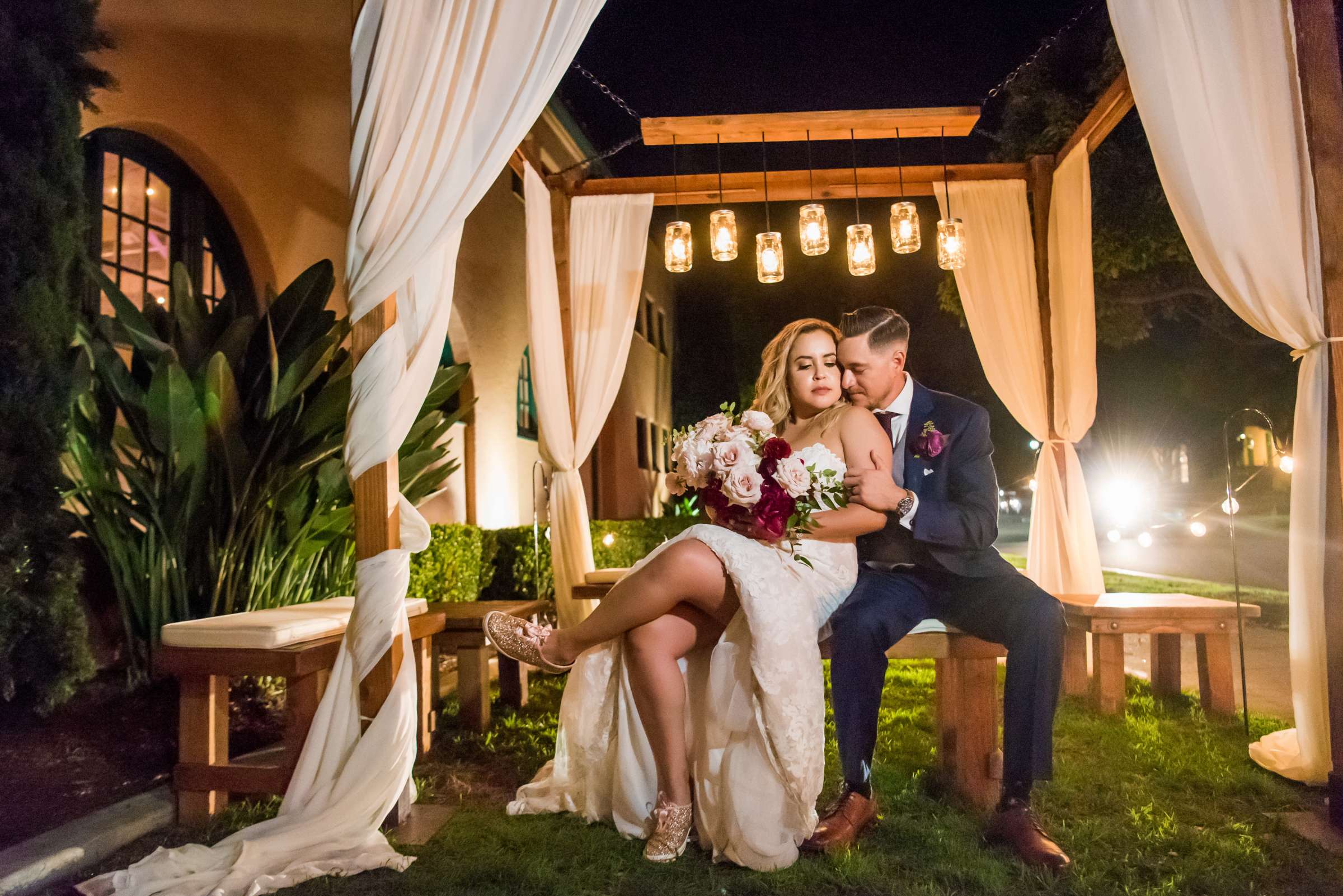 Night Shot at Brick Wedding, Bianca and Luis Wedding Photo #2 by True Photography