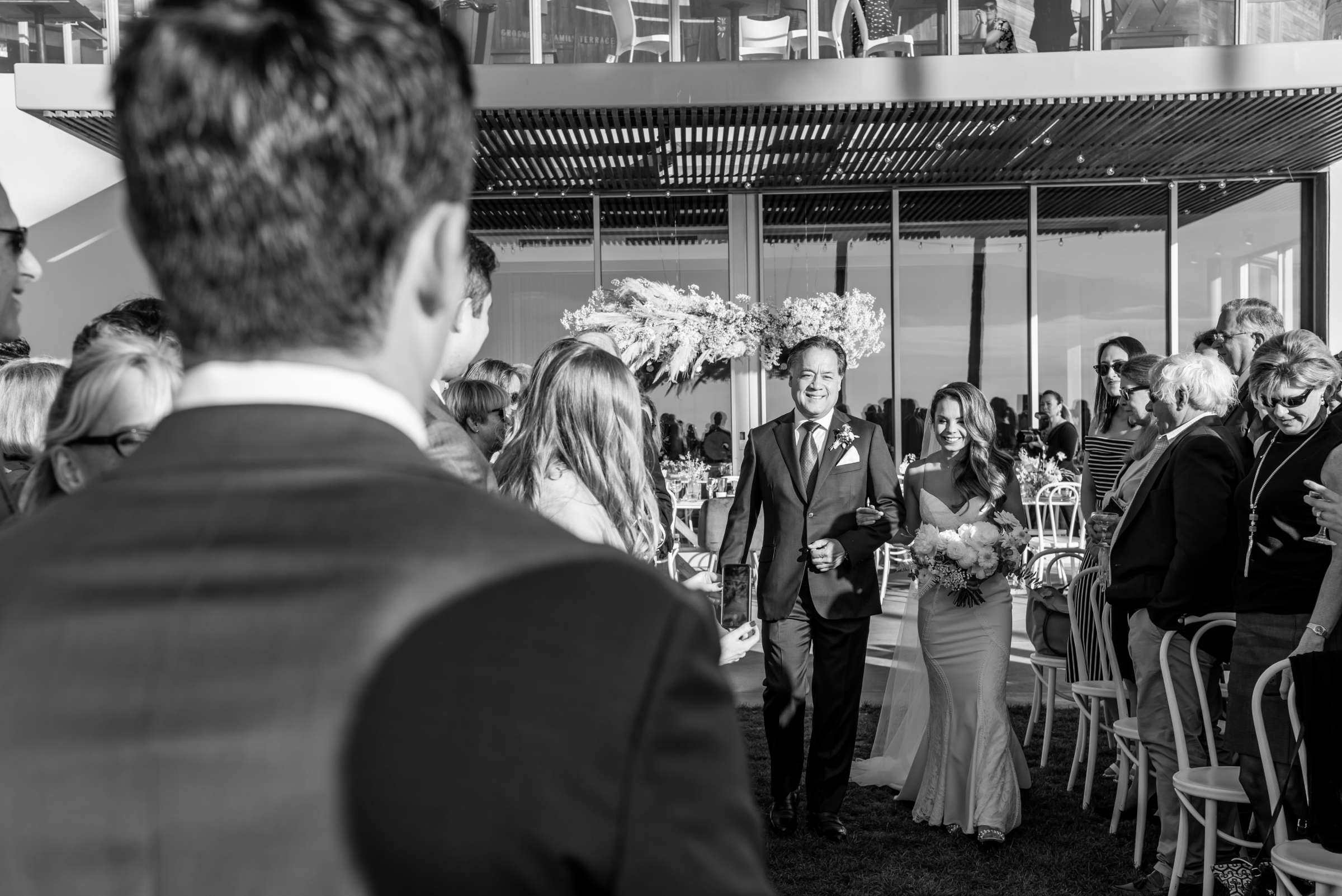 Scripps Seaside Forum Wedding coordinated by Amorology Weddings, Megan and Gregory Wedding Photo #47 by True Photography