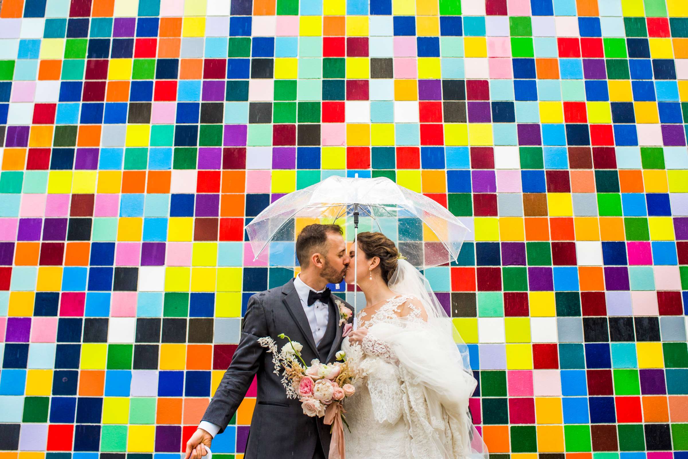 Rainy Day at La Jolla Woman's Club Wedding, Philippa and Peter Wedding Photo #1 by True Photography