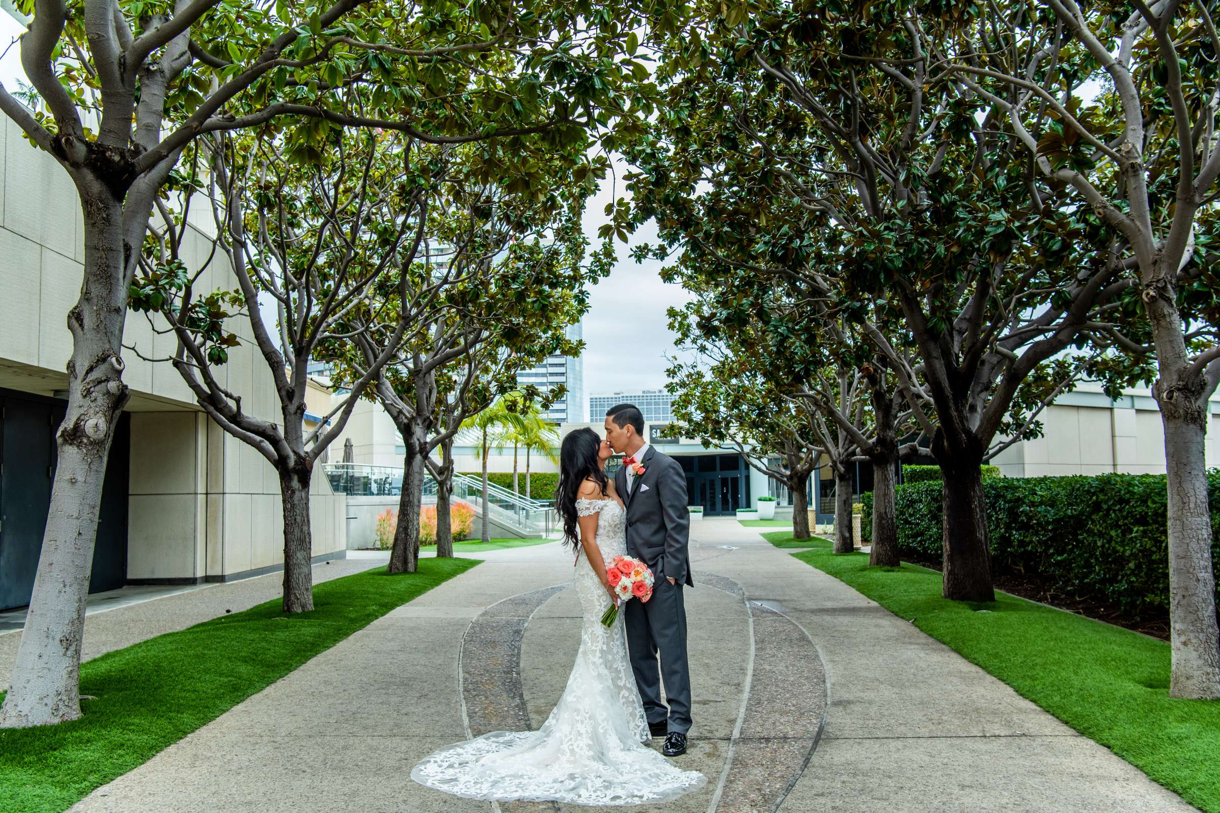 Manchester Grand Hyatt San Diego Wedding coordinated by Bella Mia Exclusive Events, Paula and Jimmy Wedding Photo #66 by True Photography