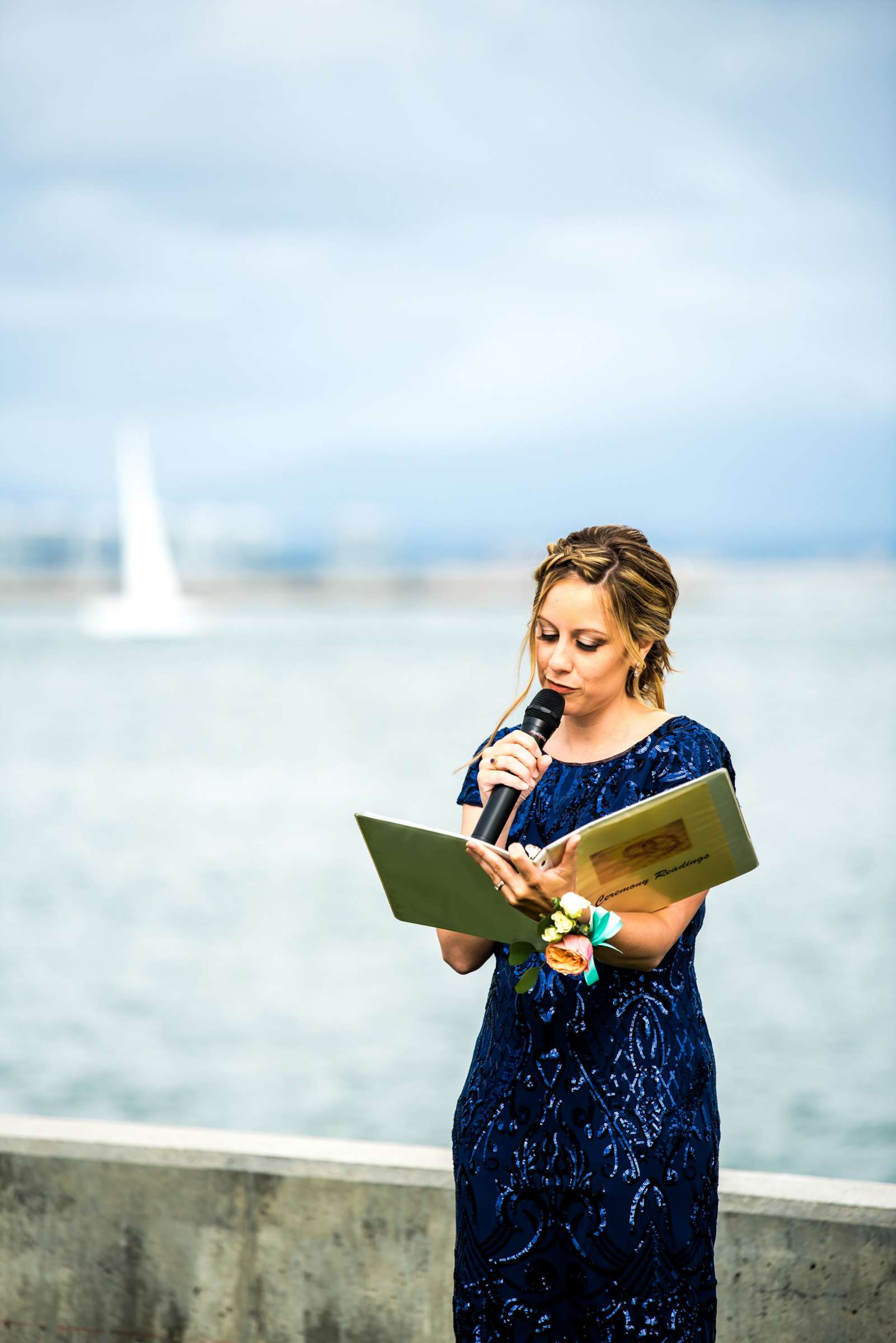 Ocean View Room Wedding coordinated by San Diego Life Events, Jenny and Brad Wedding Photo #76 by True Photography
