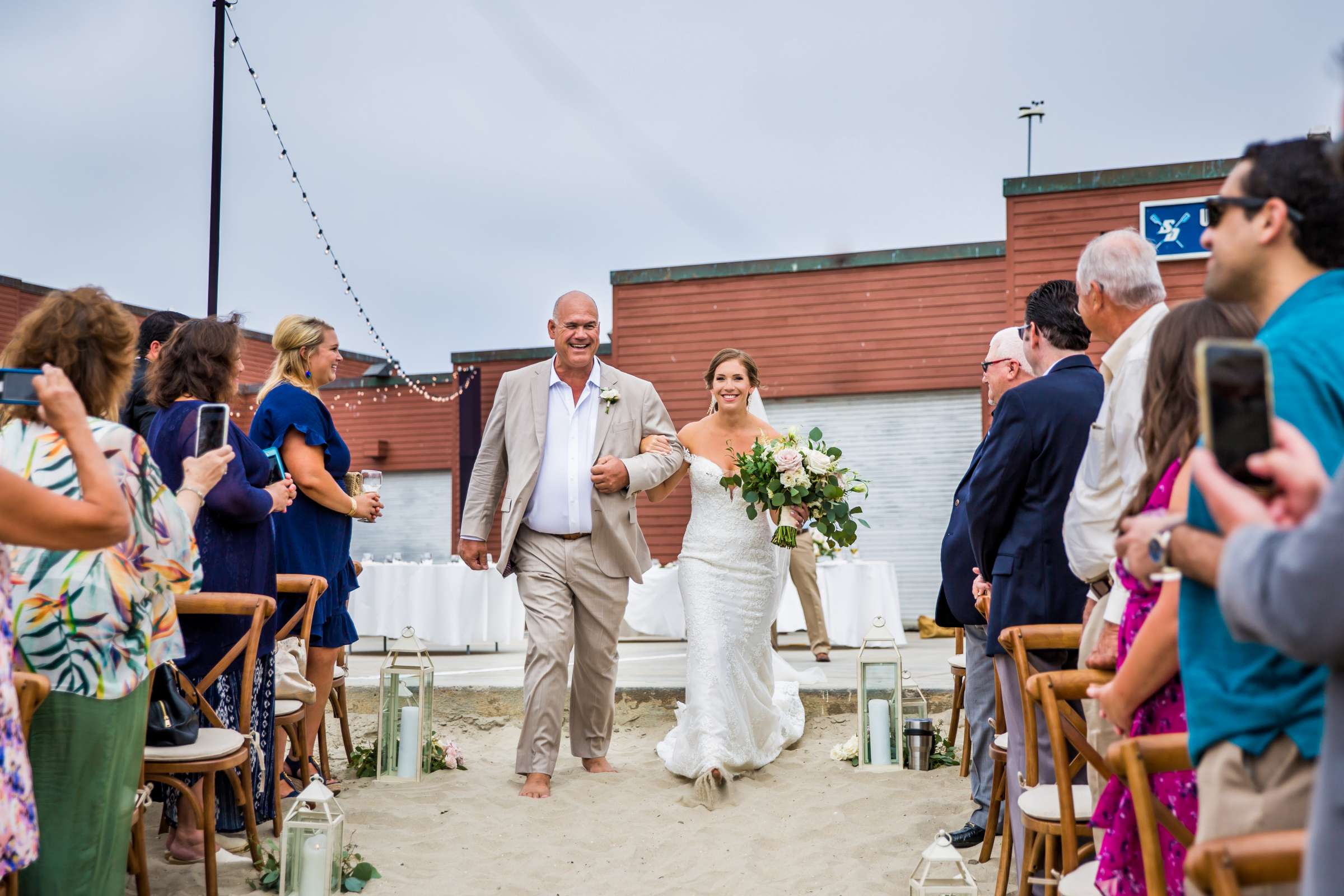San Diego Rowing Club | The Garty Pavilion Wedding coordinated by Ivory + Stone Event Co., Emily and Tommy Wedding Photo #54 by True Photography