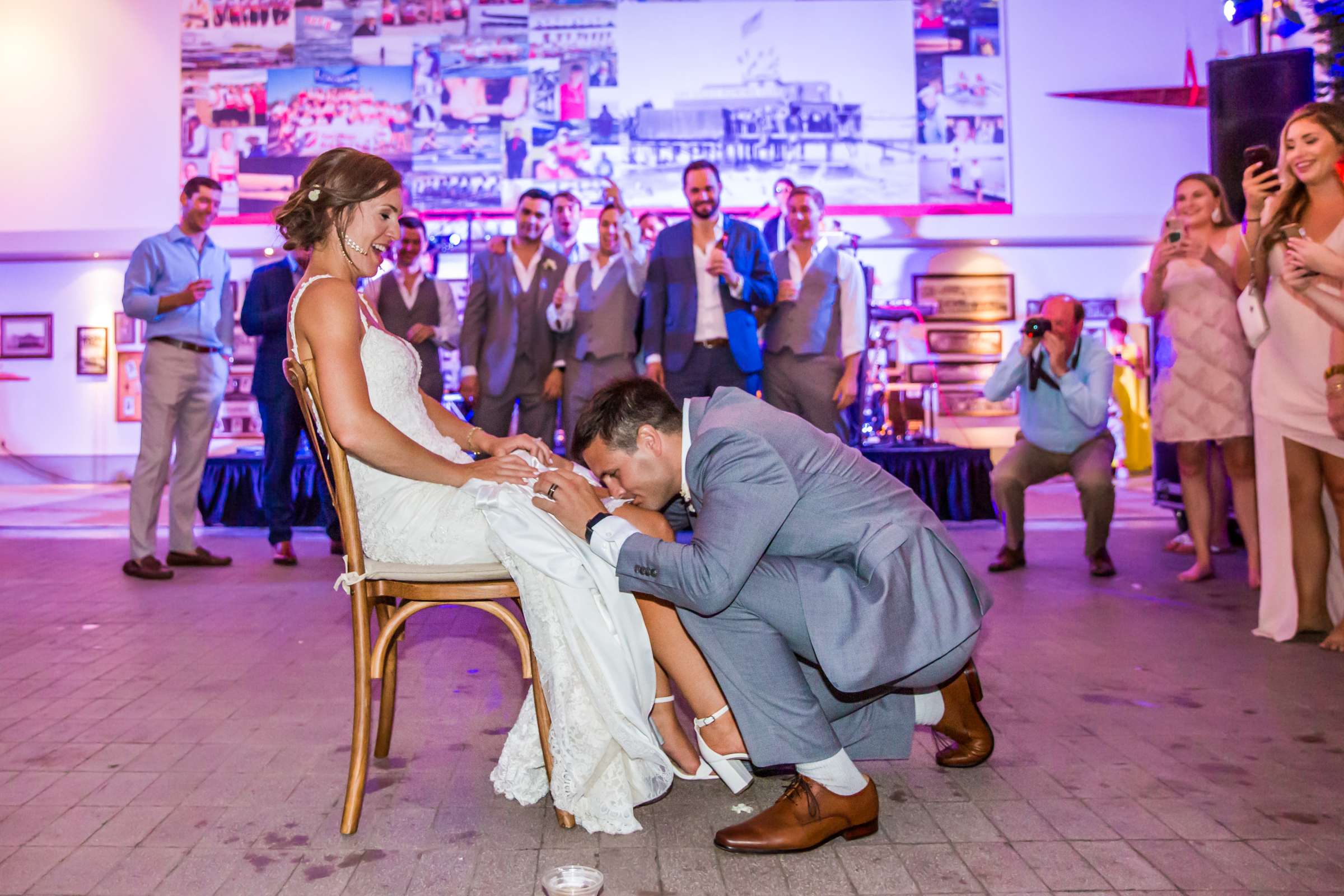 San Diego Rowing Club | The Garty Pavilion Wedding coordinated by Ivory + Stone Event Co., Emily and Tommy Wedding Photo #151 by True Photography