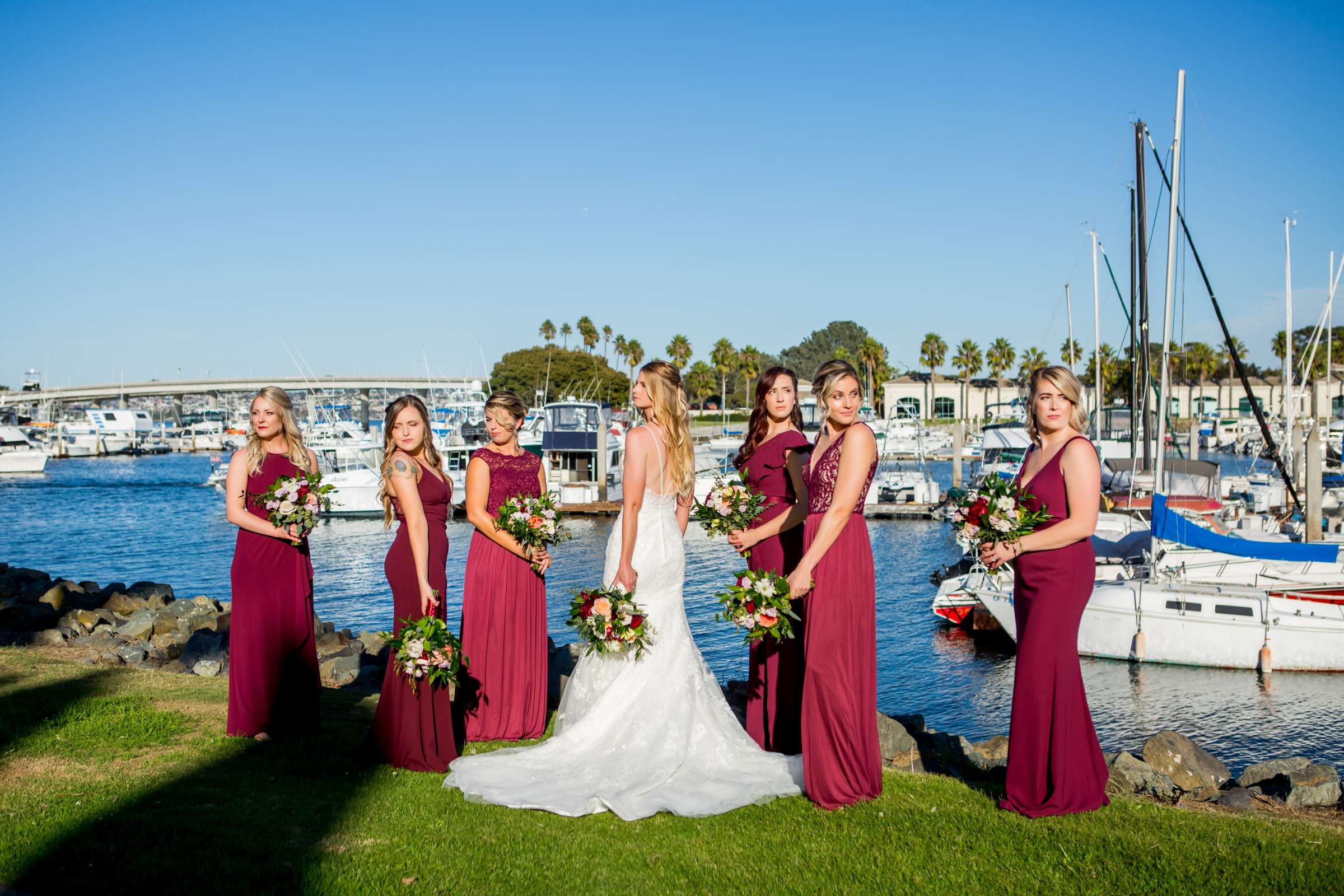 The Dana on Mission Bay Wedding coordinated by Gaslamp Floral, Emma and Jake Wedding Photo #14 by True Photography