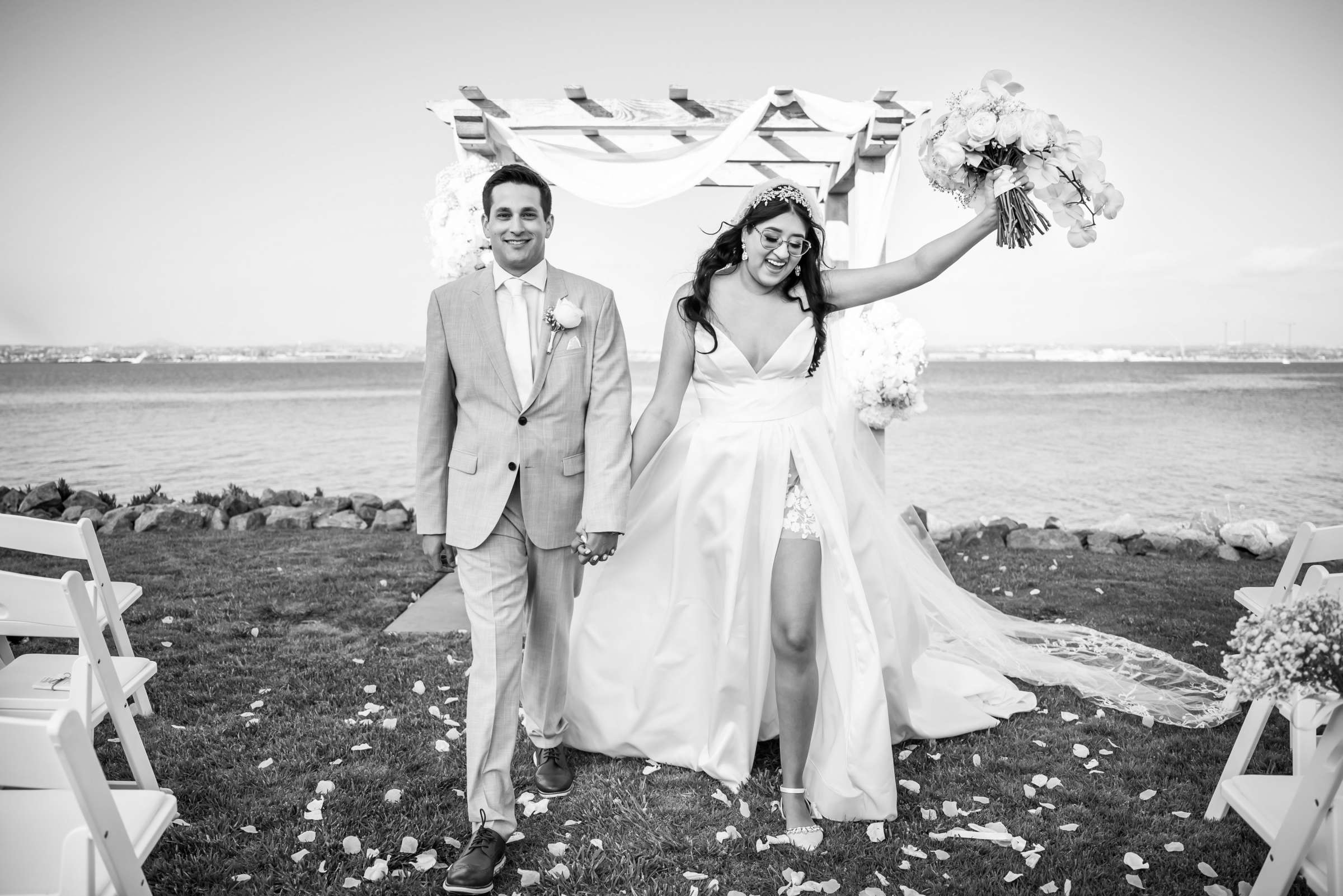 Loews Coronado Bay Resort Wedding coordinated by Back Patio Event Design, Nayeli and Andrew Wedding Photo #4 by True Photography